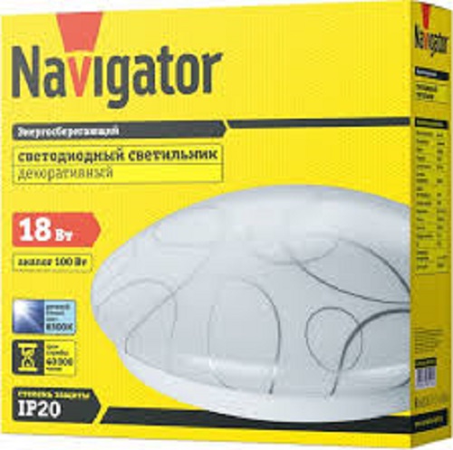 Светильник светодиодный накладной Navigator NBL-R03-18-6.5K-IP20-LED кольцо фото Светильник светодиодный накладной Navigator NBL-R03-18-6.5K-IP20-LED кольцо картинка